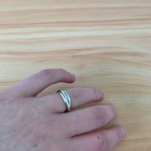 Elegant Sterling Silver Women's Fidget Ring